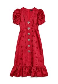 CARNIVAL HEARTS MIDI DRESS - Koktailové šaty/večierkové šaty - red