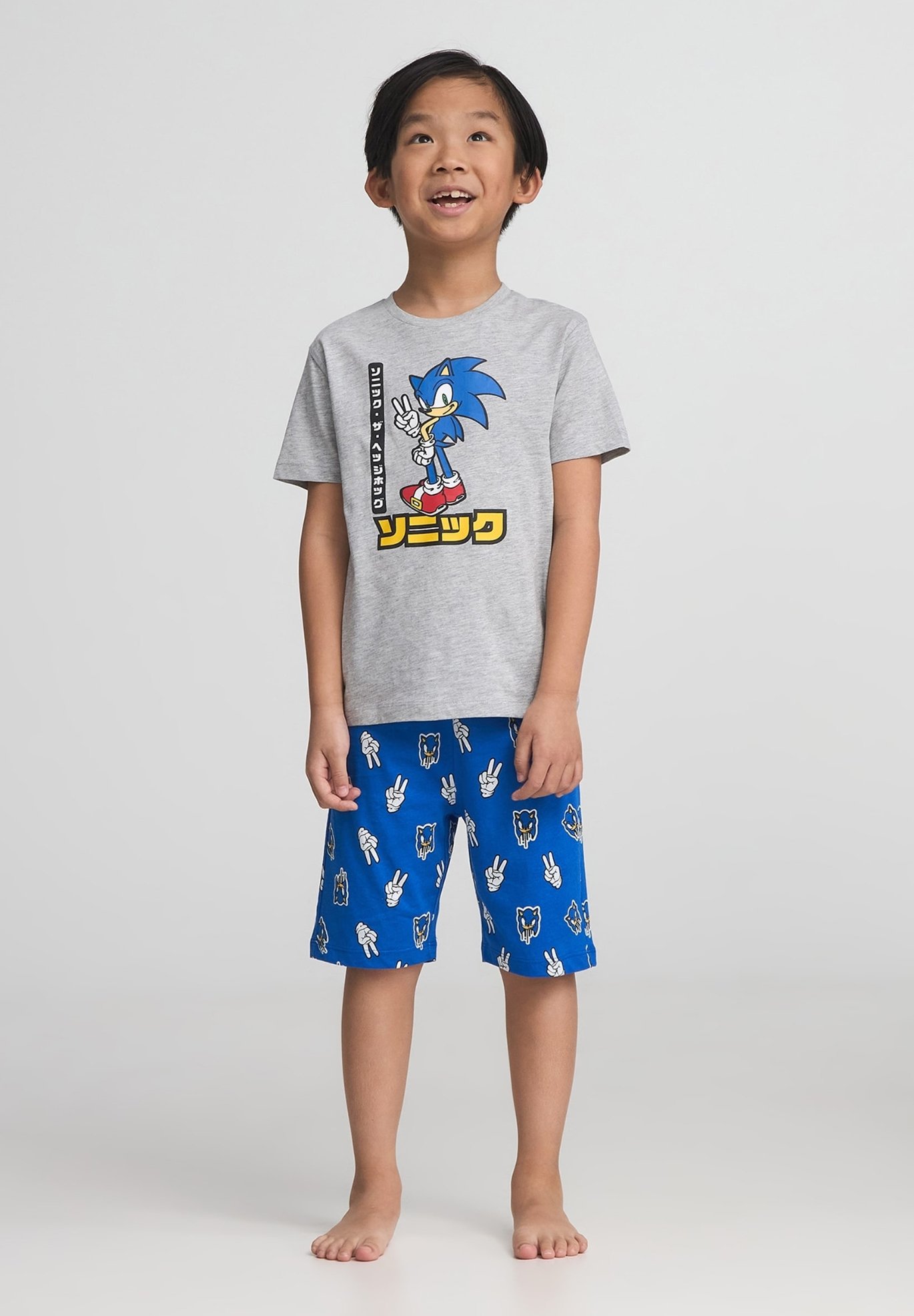 Terranova SET Pigiama grigio chiaro melange/grigio chiaro