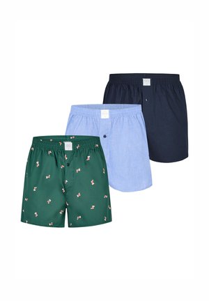 CHRISTMAS 3-PACK - Boxershorts - christmas socks fil a fil solid navy