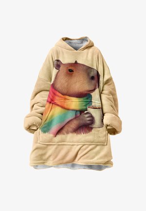 Mr. GUGU & Miss GO BLANKET CAPYBARA - Jersey con capucha - beige