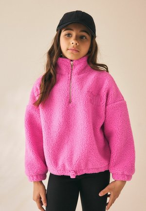 Next, COSY LINED HALF ZIP BORG JACKET - Fleecetrøjer - pink