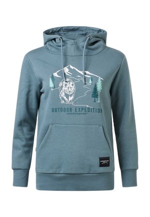 Swedemount, FOREST HOOD W - Sweat à capuche - sage green bear
