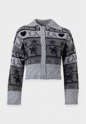 Palm Angels, LOVE CARDIGAN - Жилетка - black/dark grey