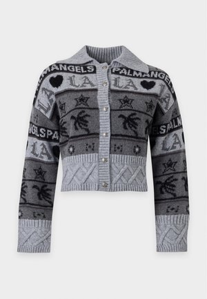 Palm Angels, LOVE CARDIGAN - Жилетка - black/dark grey