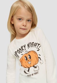 s.Oliver UNISEX MIT HALLOWEEN - Langarmshirt - creme