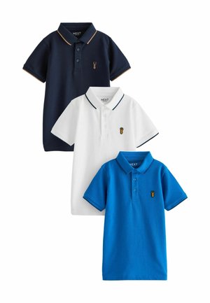 Next SHORT SLEEVE 3 PACK - REGULAR FIT - Polo - blue navy white