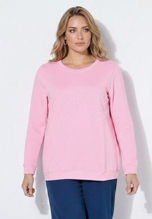 MIAMODA SWEATSHIRT, KOMFORT FIT, ZIERPERLEN - Sweatshirt - pink