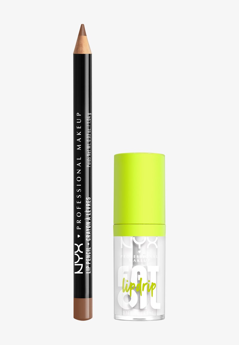 NYX Professional Makeup SLIM LIP PENCIL + FAT OIL LIP DRIP SET - Make-upset