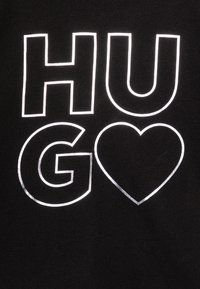 HUGO Kids SLEEVES TEE - Triko s potiskem - black