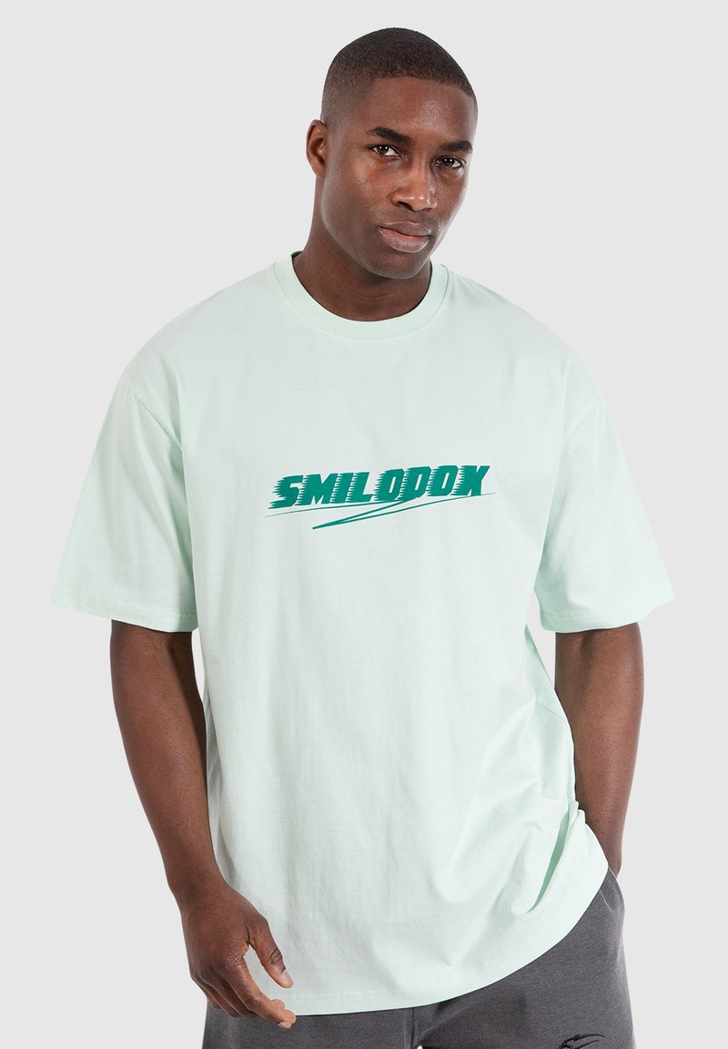 Smilodox BLAKE - Camiseta estampada - mint