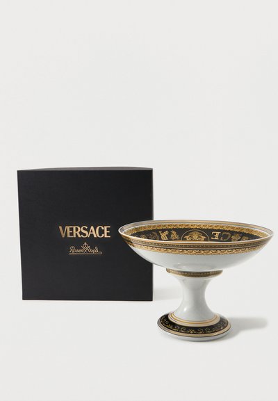 Versace BOWL WITH FOOT UNISEX - Μπολ - white/black
