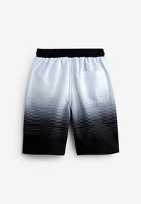 Next BOARD - REGULAR FIT - Badeshorts - black white