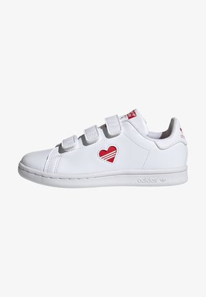 STAN SMITH CF C PRIMEGREEN ORIGINALS SNEAKERS SHOES - Trainers - white/vivid red
