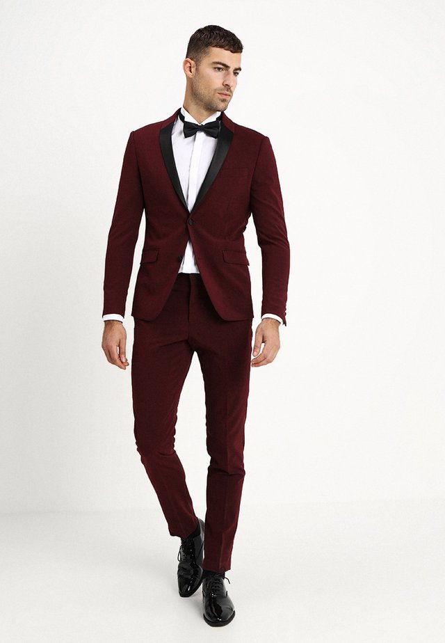 TUX SLIM FIT - Puku - bordeaux