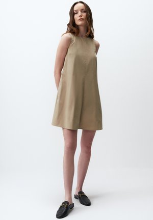 SLEEVELESS BASIC MINI - Freizeitkleid - dark mink