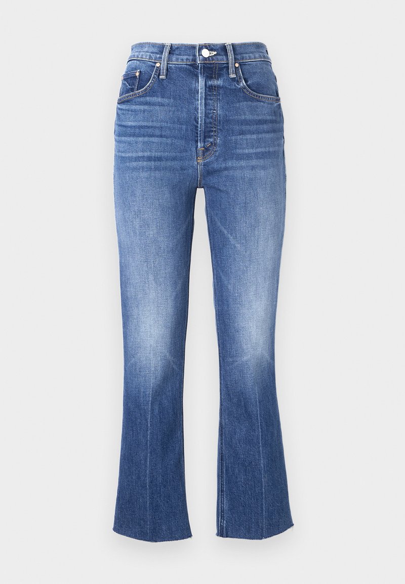 Mother Slim fit jeans donkerblauw denim