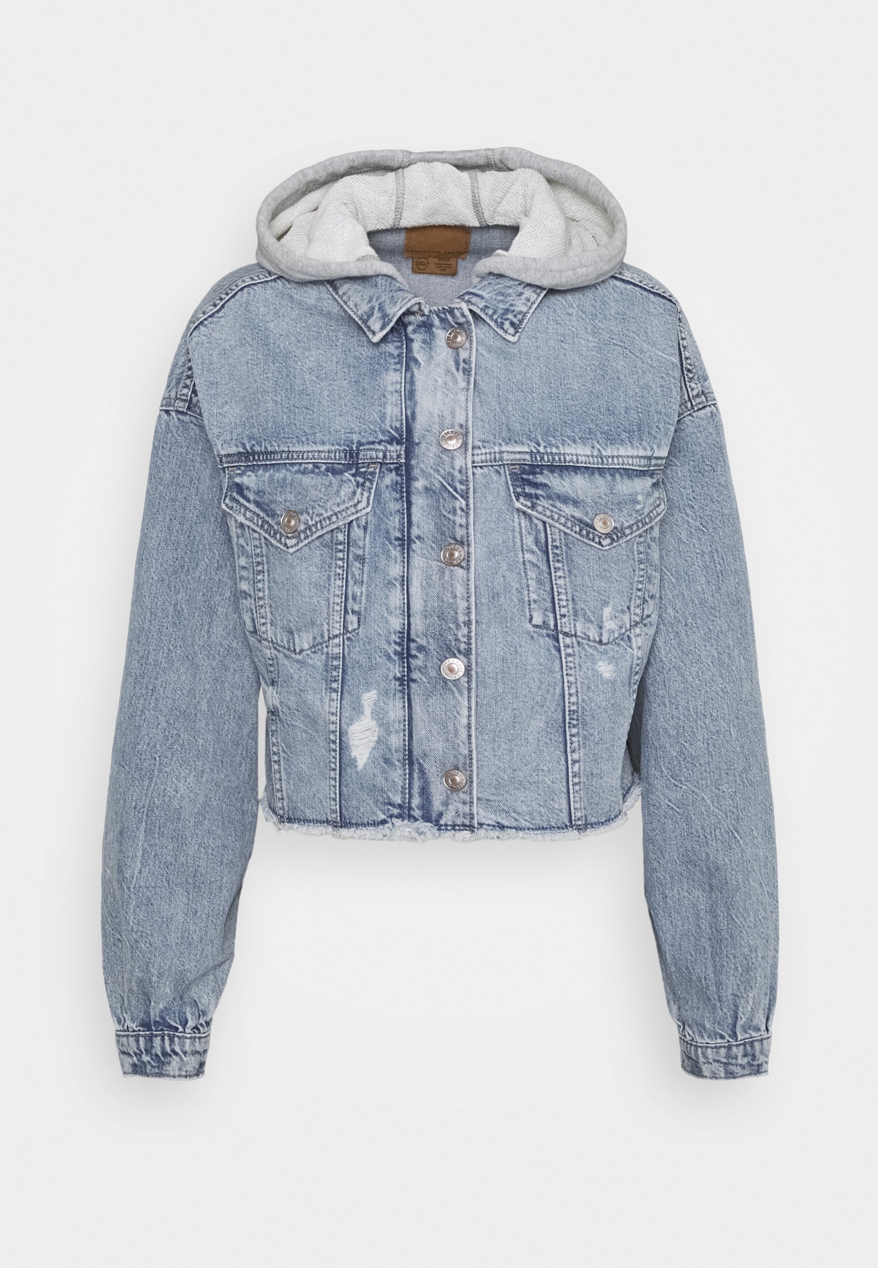 Women HOODIE TRUCKER JACKET - Denim jacket Women HOODIE TRUCKER JACKET - Denim jacket