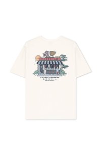 Kaotiko TAIYAKI UNISEX - Majica kratkih rukava s printom - ivory