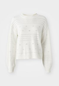 VIRIL O-NECK POINTELLE  - Maglione - white alyssum