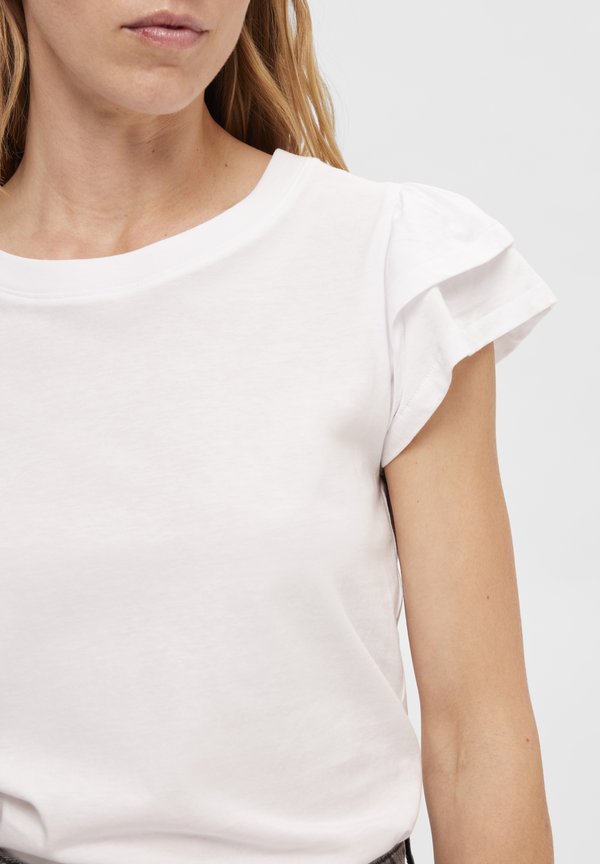 SLFCAMILA SS RUFFLE - Print T-shirt2