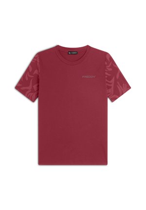 REGULAR FIT  - T-shirt con stampa - jester red allover leaves red