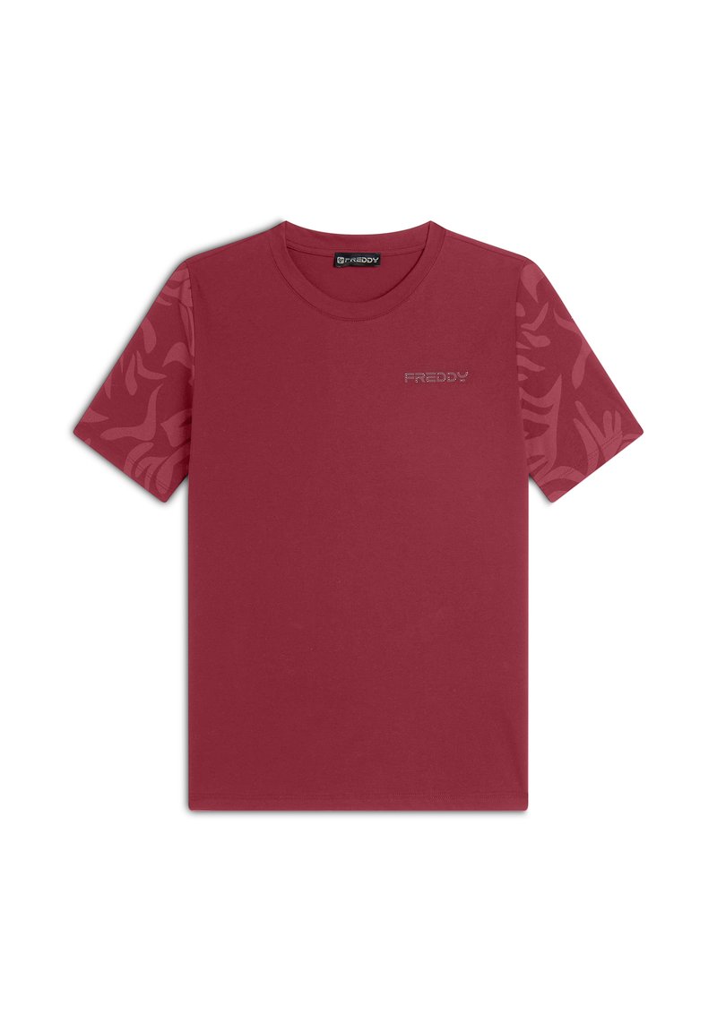 Freddy REGULAR FIT  - T-shirt con stampa - jester red allover leaves red
