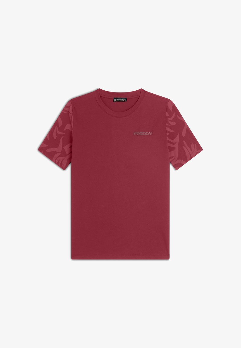 Freddy REGULAR FIT - Camiseta estampada - jester red allover leaves red