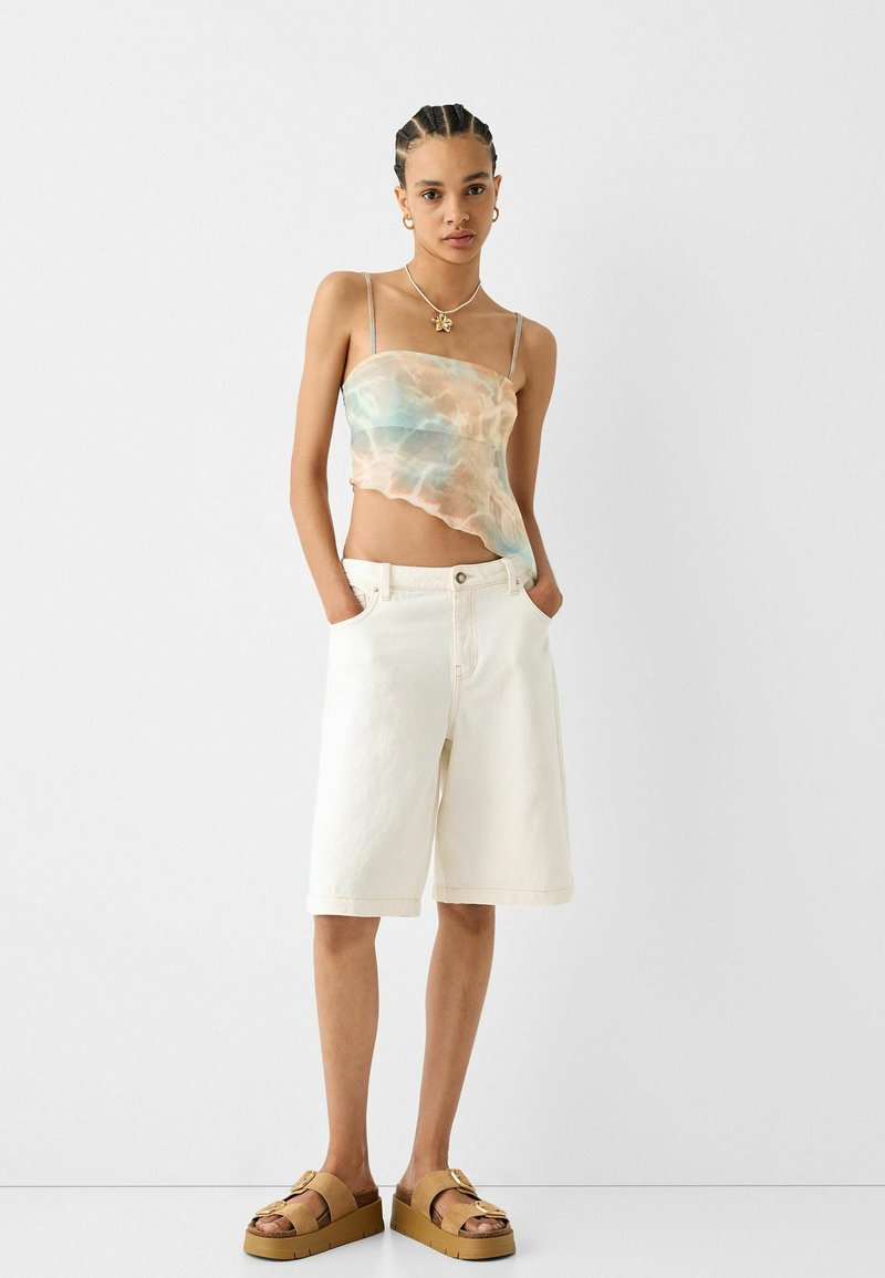 Bershka Top zandkleur Bershka Top zandkleur