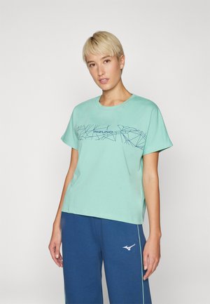 ATHLETICS GRAPHIC TEE - T-Shirt print - dusty jade