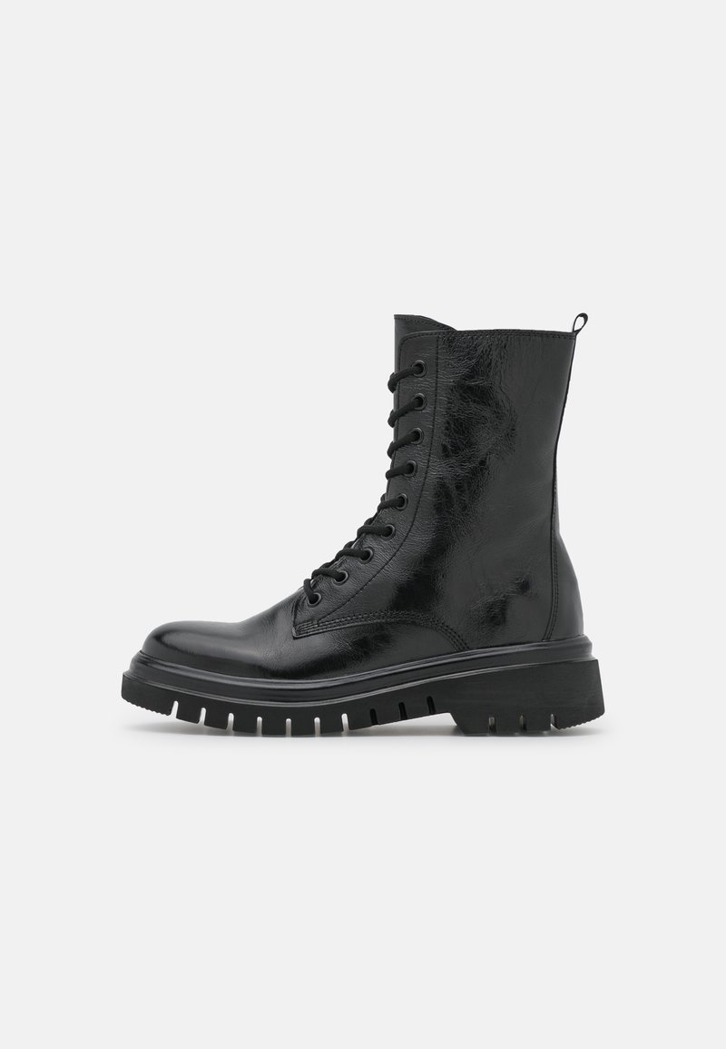 Damen Ankle Boots | Gabor Schnürstiefelette schwarz/schwarz - NB06131 Damen Ankle Boots | Gabor Schnürstiefelette schwarz/schwarz - NB06131
