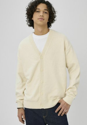 COL V - Gilet - blanc écru