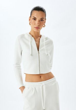Koton HOODIE - Felpa con zip - white