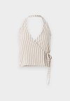 ONLBILL HALTER TIE  - Topper - summer sand/black