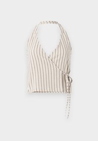 ONLBILL HALTER TIE  - Linne - summer sand/black