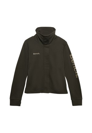 Bench, BENCH X SUPERDRY &AMP; CO BENCH FUNNEL TRACK TOP - Sweatjakke - black olive dune