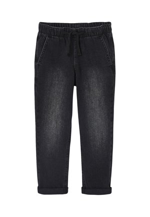 MIT SCHLUPFBUND - Straight leg jeans - schwarz denim