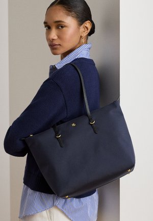 Lauren Ralph Lauren NYLON MEDIUM KEATON TOTE BAG - Tote bag - refined navy