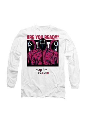 SQUID GAME GUARDS ARE YOU READY COMIC - Long sleeved top - white