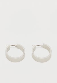 SLANT LOGO HOOP - Σκουλαρίκια - silver-coloured