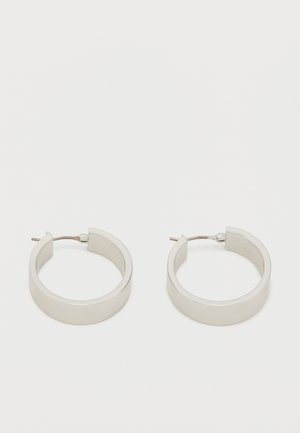 SLANT LOGO HOOP - Naušnice - silver-coloured