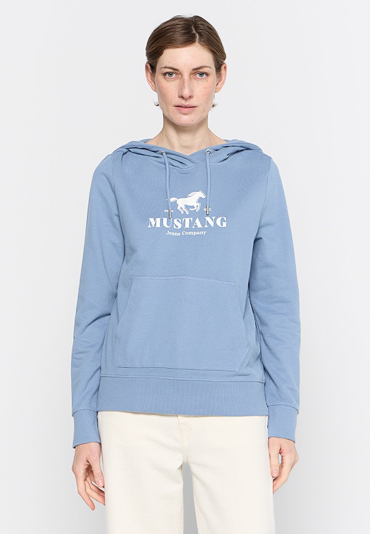 mustang Hoodie lichtblauw