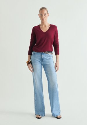 Scalpers, SCALPERS BASIC V JUMPER - Jumper - cherry