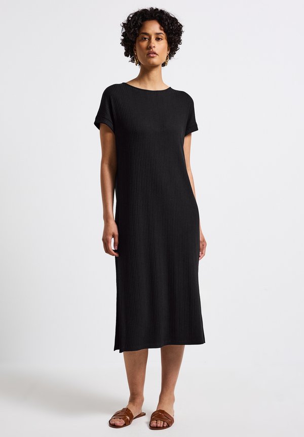 STRUKTUR - Strickkleid - schwarz