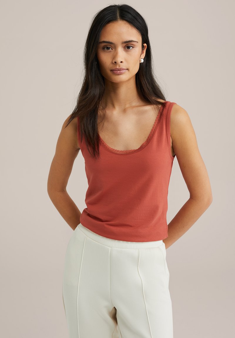 WE Fashion - Top - saffron red, Enlarge