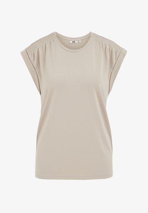 WE Fashion, Camiseta básica - greige