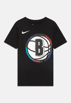 NBA BROOKLYN NETS CITY EDITION ESSENTIAL LOGO TEE UNISEX - Print T-shirt - black