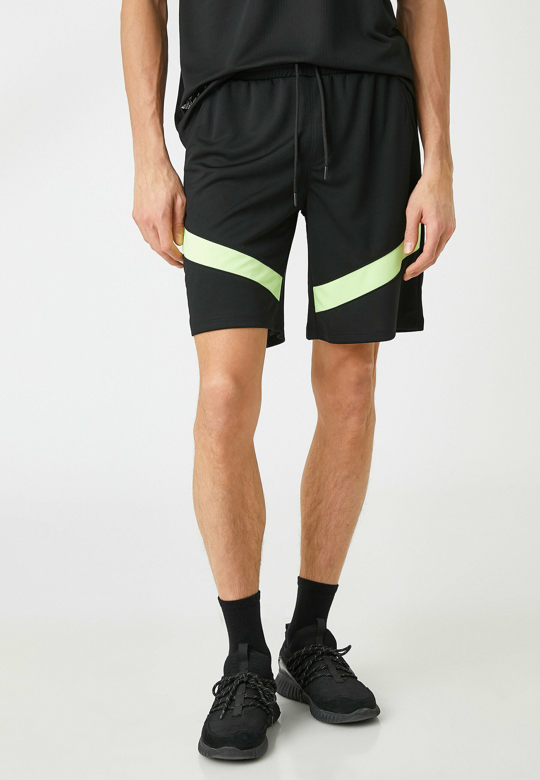 Koton Herren-Shorts Slim Fit Mit Drawstring – Anthrazit, Größe S, Maschinenwaschbar