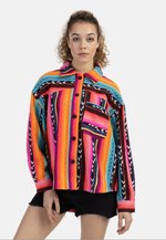 Lichte jas – mehrfarbig neon pink