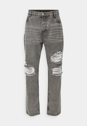 Brave Soul MJN PILOTGRY - Karcsúsított farmerek - grey wash
