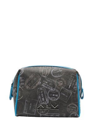 BEAUTY CASE - Trousse - black passport/blue